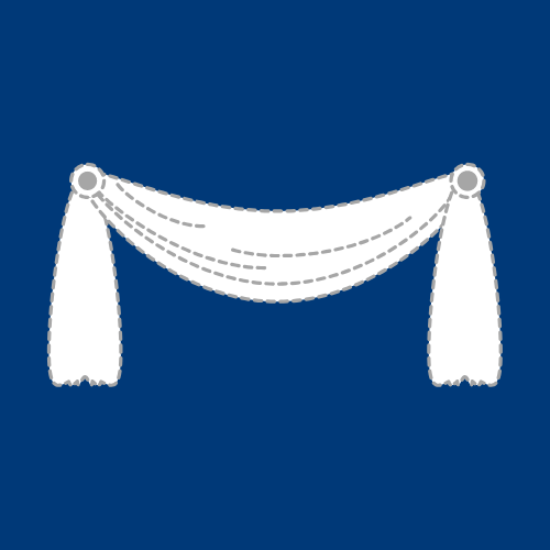 Icon for fabric window treatments