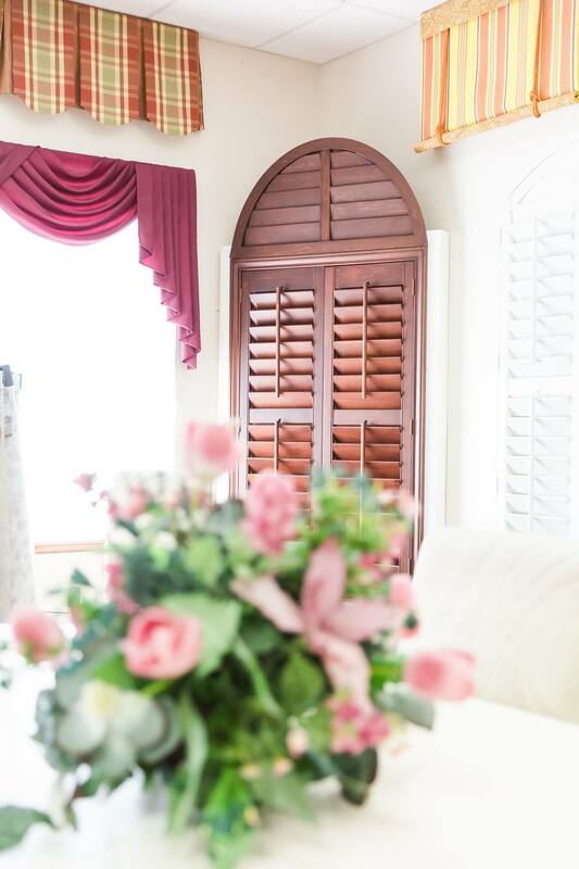 Picture of wood plantation shutters at Custom Discount Blinds